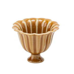 Juego de taza y platillo de cerámica Daiye, forma irregular, estilo retro, para té de la tarde - Product Image 5