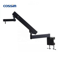 Simul-Focal 7X~45X Zoom Continuous Optical Electron Operating Laboratory Stereo Microscope with 360 Degree Universal Arm