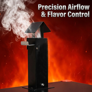BBQ vertical au gaz au charbon de bois électrique personnalisé OEM Offset Lang Meilleur four de fumage Grill Pit - Product Image 5
