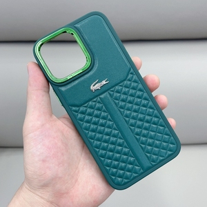 Custodia per telefono cellulare in pelle con logo in pelle di coccodrillo premium - Product Image 3