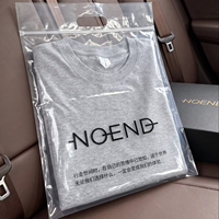 Sacs à fermeture éclair en PE transparent personnalisés avec poignées, sacs d'emballage refermables pour vêtements, pour les marques de vêtements
