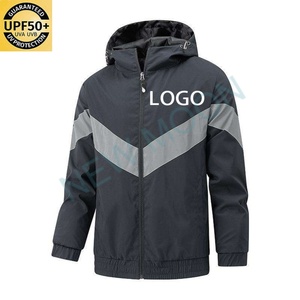 เสื้อแจ็คเก็ตกันลมสำหรับเล่นกีฬา UPF 50+ สำหรับผู้ชาย เหมาะสำหรับเดินป่า กิจกรรมกลางแจ้ง แห้งเร็ว กันน้ำ อุ่นสบาย สำหรับวิ่ง - Product Image 5