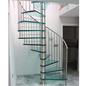 <span class=keywords><strong>Escalier</strong></span> en <span class=keywords><strong>colimaçon</strong></span> de <span class=keywords><strong>style</strong></span> <span class=keywords><strong>industriel</strong></span> Prima avec garde-corps en verre, structure en acier noir durable pour cuisine, hall, hôtel, loft, intérieur - Product Image 2
