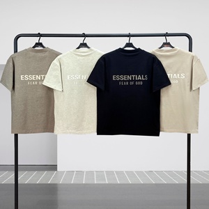 Camiseta de hombre de algodón estampada de doble hilo, estilo urbano, transpirable, que absorbe la humedad, de corte holgado y manga corta, esencial para el verano. - Product Image 2