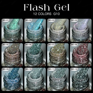 JTING Free Nail Brand Design Customize 12colors Reflective Disco Gel Nail Polish Collection Set <b>Box</b> OEM Custom Private Brand - Product Image 2