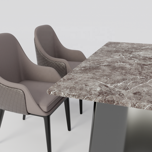 Hiện đại chất lượng cao nhà hàng thiêu kết đá bàn ăn đá cẩm thạch bàn ăn khách sạn cafe bàn ghế - Product Image 2