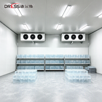 Chambre froide modulaire extérieure pour stockage de glaçons, congélateur de plain-pied pour usine de glace