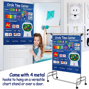 Centre de temps circulaire de classe de maternelle, apprentissage éducatif, <span class=keywords><strong>calendrier</strong></span> de l'école à domicile, <span class=keywords><strong>calendrier</strong></span> de poche et météo - Product Image 4