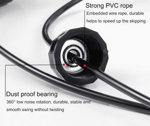 Corde à sauter personnalisée avec poids réglable, poignée professionnelle, câble haute vitesse, corde à sauter rapide - Product Image 4