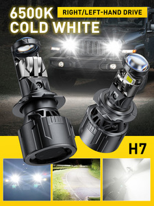 AUXITO Black <b>Projector</b> lens H7 super bright perfect beam pattern cutoff 6500K White CSP Chips H7 Headlight Bulb - Product Image 6