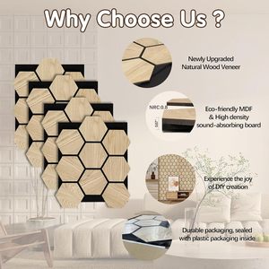 Mật độ cao vật liệu trang trí lục giác Bảng điều chỉnh Acoustic lưới tản nhiệt TV nền tường tuyệt vời cách âm hiện đại thực hiện - Product Image 2