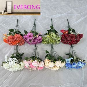 Bouquets de 10 roses printanières de haute qualité <span class=keywords><strong>Hugo</strong></span>, diamètre 9 cm, décorations pour la maison, remise de diplôme, Halloween, Nouvel An, prix bas - Product Image 6