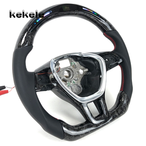Volant de direction en fibre de carbone forgé RPM LED personnalisé pour Volkswagen <span class=keywords><strong>VW</strong></span> <span class=keywords><strong>Golf</strong></span> MK7 Jetta 7.5 Mk6 GTD GTE Polo GTI CC Passat Tiguan - Product Image 2