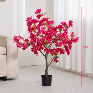 Grandes plantes artificielles rouges haut de gamme pour accessoires de photographie, décoration intérieure, centres commerciaux et hôtels - Product Image 3