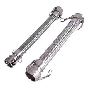 Tuyau flexible en acier inoxydable Hongdi DN20 à DN200, tuyau corrugué avec raccords mâles et femelles pour eau, huile, vapeur - Product Image 1