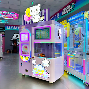Máquina Expendedora Automática de Algodón de Azúcar que Funciona con Monedas, 36 Formas de Flores, para Centros Comerciales, 110V/220V, Logotipo Personalizado, Inglés - Product Image 2