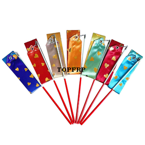 Cintas de Baile para Niños con Diseño de Estrellas Estampadas en Caliente, Color Degradado, Fibra de Vidrio, con Bastón para Giros - Product Image 5