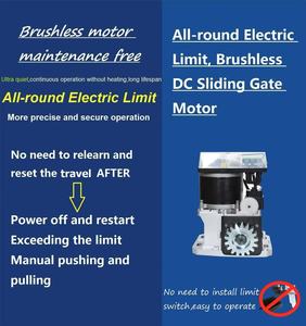 1000kg đầy đủ phạm vi điện giới hạn mà không có giới hạn mới động cơ không chổi than DC cửa trượt động cơ hiện đại phong cách tự động mở cửa - Product Image 2