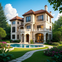 Villas de luxe, maisons portables, maisons préfabriquées intelligentes, maison préfabriquée à 3 chambres, maison modulaire préfabriquée, villa préfabriquée à structure en acier lourd