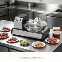 Hachoir à viande commercial 6L en acier inoxydable 304, coupe-viande, hachoir à légumes, mélangeur, machine à hacher la viande, prix usine