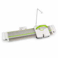 Machine à tricoter manuelle compacte LKS100 pour lit simple, 100 aiguilles, pas de 6,5 mm, idéale pour les cours de tricot, les salles d'échantillonnage et les projets d'artisanat