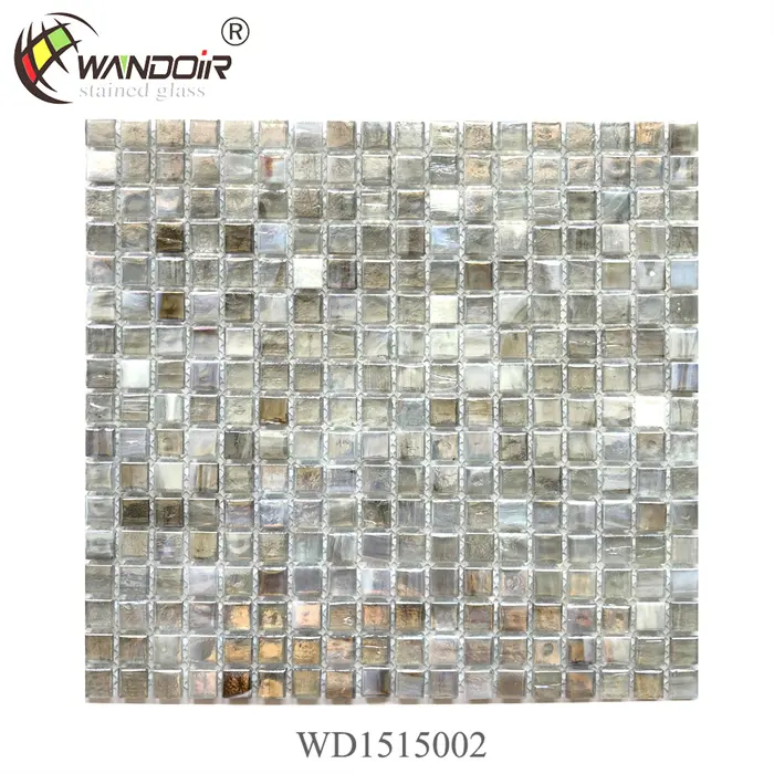 Telhas de vidro mosaico diy 12 "x 12", azulejos de mosaico com glitter para decoração de cozinha e banheiro