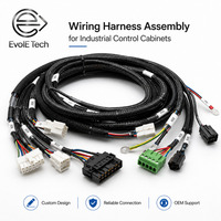 Arnés de Cableado Personalizado UL1007 22AWG 300V de Cobre, Anti-Interferencia, con Múltiples Conectores, para Control Industrial
