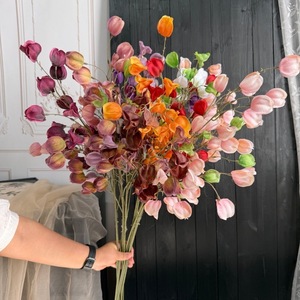 Fleur artificielle Mu Jinxi en soie, branche unique, effet pluie d'or, faite à la main, pour décoration de mariage et ornement d'intérieur - Product Image 4