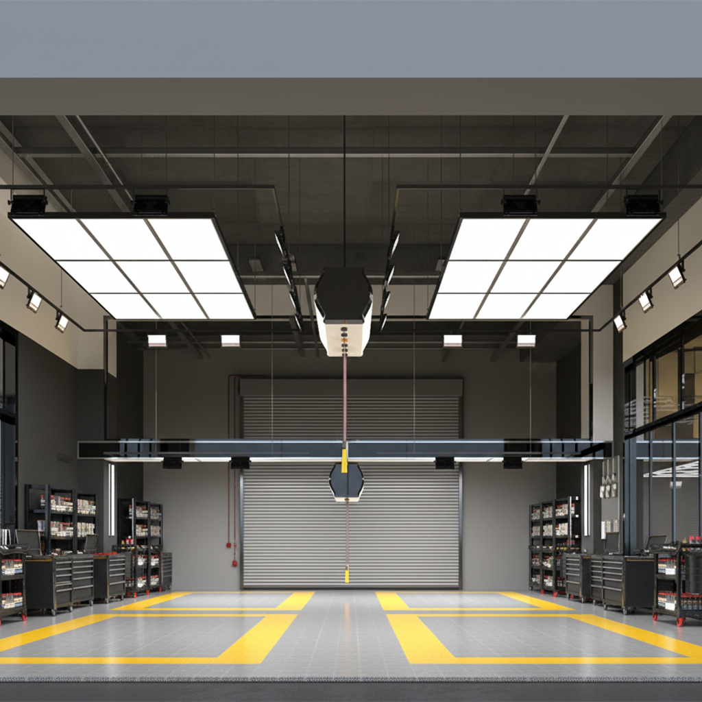 LED Light Panel Landscape Application for Auto Detailing Workshop 6500K Natural White High Lumen 150LM/W