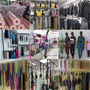 Yiwu Guangzhou Yoga <span class=keywords><strong>Agent</strong></span> Soft Active Wear Set Sportswear Duas Peças Terno Ginásio Fitness Conjuntos para As Mulheres - Product Image 2