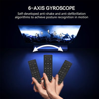Modèle privé multimédia 2.4G & BT 5.0 sans fil double Mode rétro-éclairage 6 axes Gyroscope télécommande vocale prise en charge de l'apprentissage IR