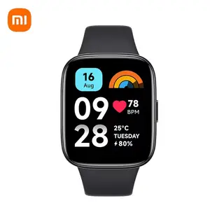 Xiaomi Redmi Watch 3 jam tangan pintar aktif dengan tampilan 0.83 "5ATM tahan air mendukung 100 + mode kebugaran