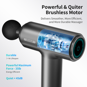 Pain Relief Handheld Pro Massage Gun Athletes Muscle Percussion <strong>Physiotherapy</strong> 7 Heads Fascia Gun - Product Image 2