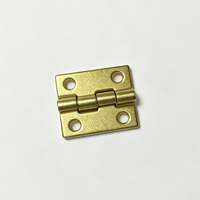 Petite charnière à quatre trous de 25 mm en métal, accessoires de quincaillerie pour coffret à bijoux, boîte cadeau, vente en gros