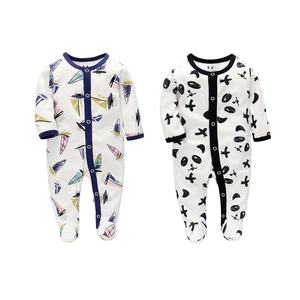 Pijama de Algodón 100% con Diseño Elegante, Mameluco para Bebé Transpirable, Pijama sin Pies para Recién Nacido, Ropa de Invierno Cómoda para Bebé - Product Image 2