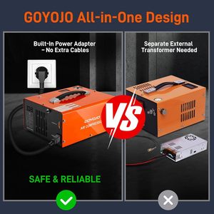 GOYOJO 4500 PSI Portable Air Compressor 12V DC 110V AC Dual Power 300W Fast Fill with Auto Shutoff for PCP Airgun Scuba Tank - Product Image 4
