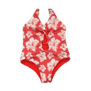 Maillots <span class=keywords><strong>de</strong></span> <span class=keywords><strong>bain</strong></span> personnalisés pour enfants, production en série, maillots <span class=keywords><strong>de</strong></span> <span class=keywords><strong>bain</strong></span> pour adolescentes avec imprimé fleurs hawaïennes, sans manches, pour filles <span class=keywords><strong>de</strong></span> 0 à 16 <span class=keywords><strong>ans</strong></span>, bikini - Product Image 3