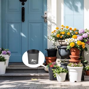 Coffre-fort dissimulé en forme de pot de fleurs noir, boîte de rangement secrète pour garder vos objets de valeur en sécurité - Product Image 6