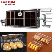 Boîte transparente en plastique automatique pour biscuits, boîte à gâteau en PET transparente, boîte d'emballage pour biscuits et gâteaux, machine de thermoformage