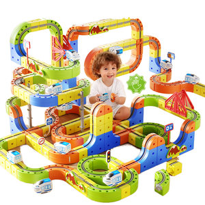 Nuovi Set di Piste da Corsa Flessibili per Bambini con Trenino Elettrico e Giocattoli con <span class=keywords><strong>Pista</strong></span> Magnetica - Product Image 1