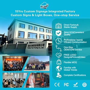 Letrero Luminoso LED Personalizado de Acero Inoxidable con Grabado 3D, Tiras LED, Alimentación CC, Color y Tamaño Personalizables, Montaje en Pared <span class=keywords><strong>para</strong></span> Publicidad en Centros Comerciales y Parques - Product Image 6
