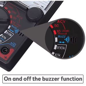 Analogue Multimeter <b>Tester</b> With Needle Display DCV ACV Ohm <b>Continuity</b> HFE Measurement 1000V 10A Range - Product Image 4