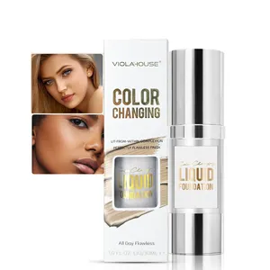 Foundation Makeup Weightless Long Lasting Concealer Brighten Skin Tone Correction Color Changing Liquid Foundation