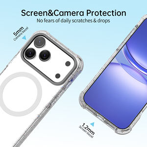 Soonleader ECO Phone 17 Couverture En Gros Personnalisé Magnétique Clair Mobile Phone Case pour <span class=keywords><strong>Iphone</strong></span> 17 16 15 <span class=keywords><strong>14</strong></span> Pro Max - Product Image 5