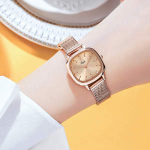 Reloj de pulsera creativo para mujer, estilo japonés minimalista, de acero inoxidable, con movimiento de cuarzo a prueba de agua. - Product Image 2