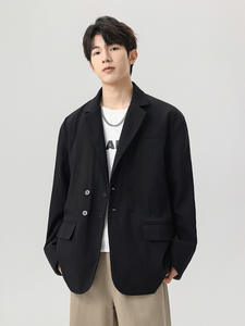 เสื้อแจ็คเก็ต Mac Coat แบบกระดุมสองแถว สไตล์มินิมอล วินเทจ บลูซอง ยูนิเซ็กส์ สำหรับฤดูหนาว เสื้อคลุมสไตล์คนเมือง ดีไซน์เรียบหรู พรีเมียม - Product Image 5