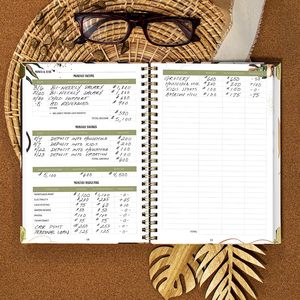Agenda a spirale personalizzata <span class=keywords><strong>A4</strong></span> A5 A6 per la pianificazione del budget mensile, taccuino per il risparmio con copertina stampata per la gestione delle finanze personali, ordini in piccoli lotti - Product Image 4
