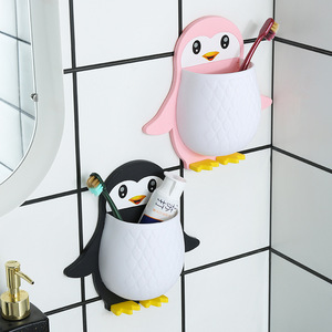 Organizador de Baño, Toallero de Pared con Drenaje, Diseño de Pingüino - Product Image 4