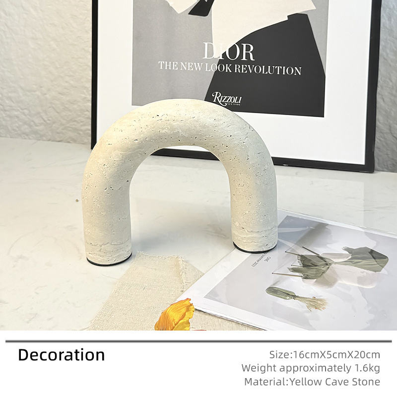 Texture marbre jaune clair/20*5*16cm