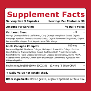 Customized Multi Collagen Capsules with Fat Losst Blend Multi Collagen Complex to Promote a Healthy Response to Inflammation Cap - Product Image 4